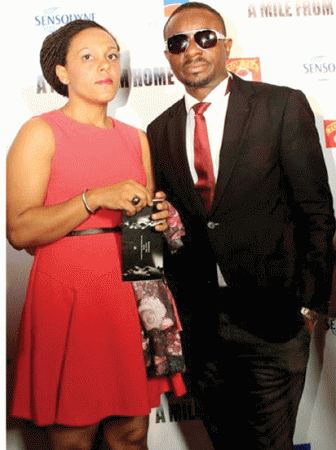 Emeka ike and wife.gif